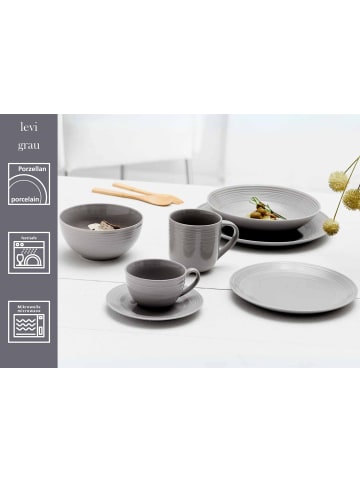 Ritzenhoff & Breker 6er Set Dessertteller Levi ø 21 cm in Grau