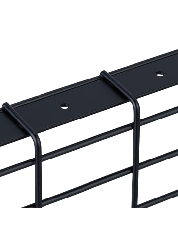 relaxdays 2 x Kabelkanal in Schwarz - (B)43 x (H)11 x (T)14 cm