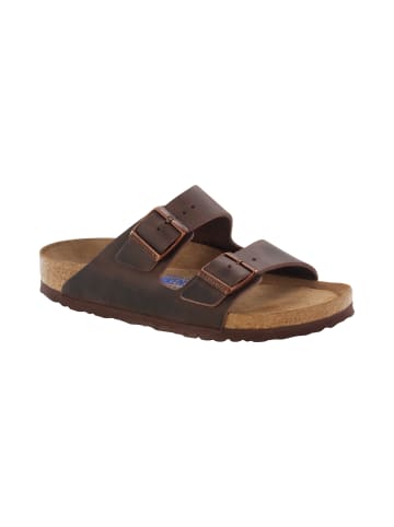 Birkenstock Pantoletten Arizona Weichbettung in Braun