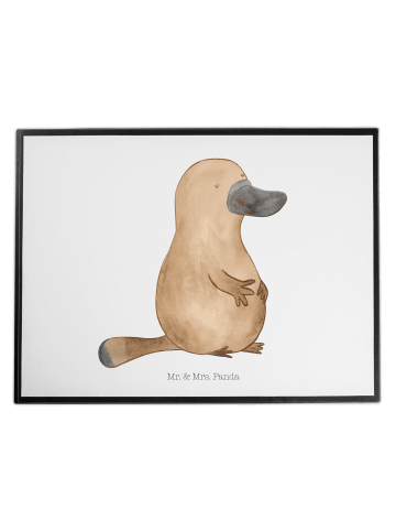 Mr. & Mrs. Panda malunterlage Schnabeltier Mut ohne Spruch in Weiß