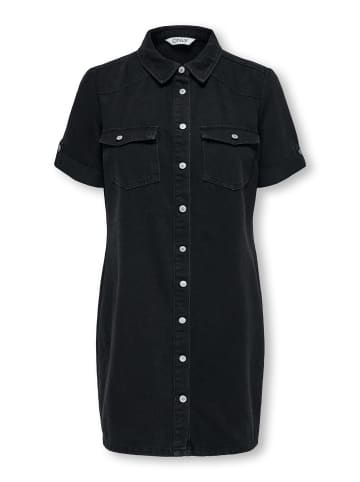 ONLY Jeanskleid in Washed Black