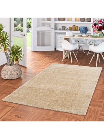 Pergamon Hochflor-Teppich Aloha in beige