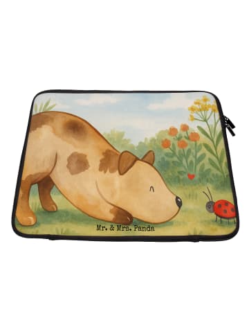 Mr. & Mrs. Panda Laptop Tasche Hund Marienkäfer Design ohne Spruch in Weiß