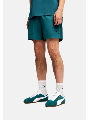 Puma Shorts 'ESS Tape Woven Shorts 5' in dunkelgrün
