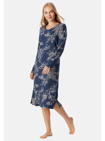 Schiesser Nachthemd Comfort Essentials in Admiral
