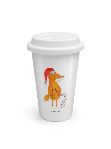 Mr. & Mrs. Panda Kaffeebecher To Go Fuchs Weihnachten ohne Spruch in Weiß