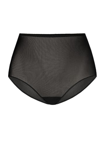 Teyli Hohe Taille Mesh Slip Retro in schwarz