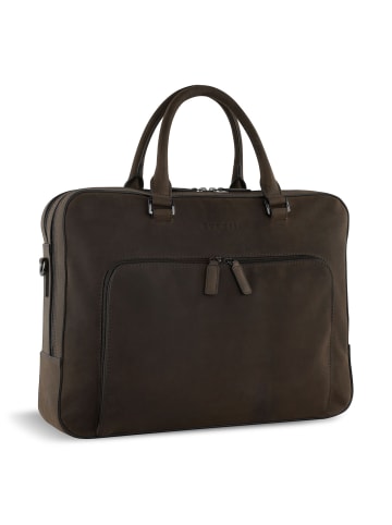 Luca Aktentasche Leder 39 cm Laptopfach braun