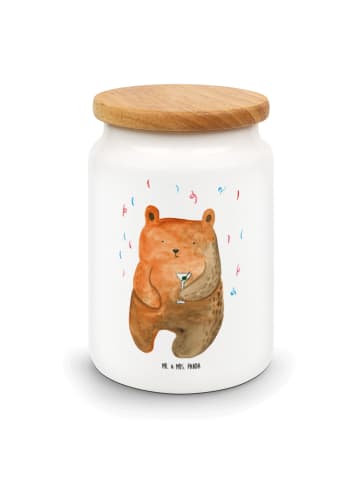 Mr. & Mrs. Panda Lebensmittelbehälter Bär Party ohne Spruch in Weiß