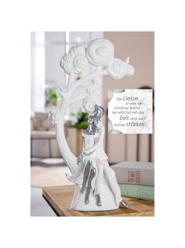 GILDE Figur Tree of love weiß - (H) 39,5 cm