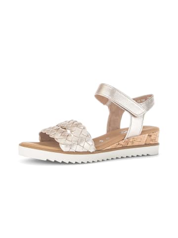 Gabor Comfort Plateau Sandalen in gold