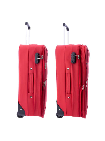 Gladiator 2100 2 Rollen Trolley 61 cm mit Dehnfalte red