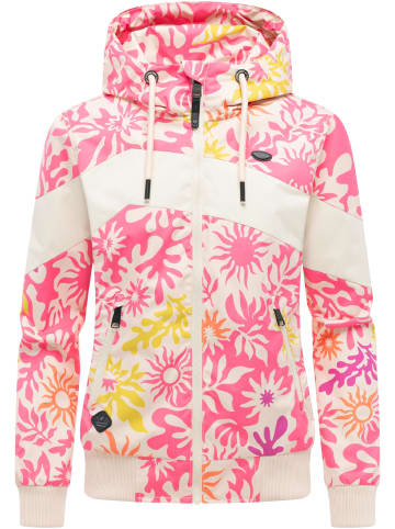 ragwear Übergangsjacke Nuggie Block Flower in Pink Combo26