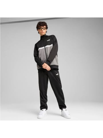 Puma Poly Colorblock Suit in Schwarz
