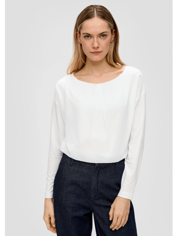 s.Oliver BLACK LABEL T-Shirt langarm in Creme