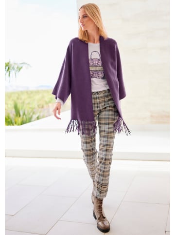 Heine Strickcape in traube
