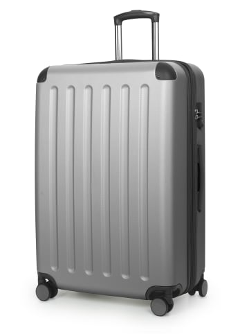 Hauptstadtkoffer Spree - Großer Reisekoffer Aufgabegepäck Koffer 75cm, TSA, 119 L in Silber