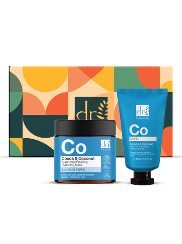 Dr Botanicals Kakao & Kokosnuss Feuchtigkeitsmaske Duo – Belebende Pflege 30ml + 60ml