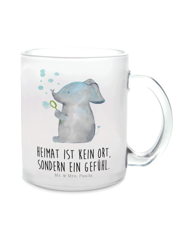 Mr. & Mrs. Panda Teetasse Elefant Seifenblasen mit Spruch in Transparent