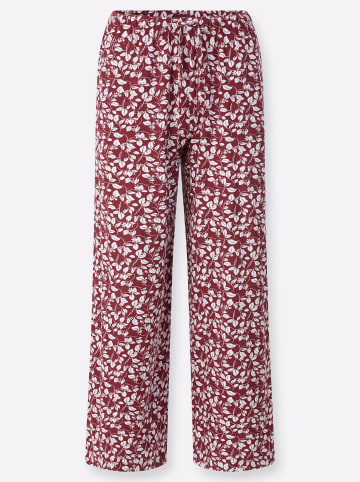 WITT WEIDEN Culotte in dunkelrot-weiß-bedruckt