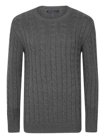 Felix Hardy Zopfmuster Pullover in Anthrazit