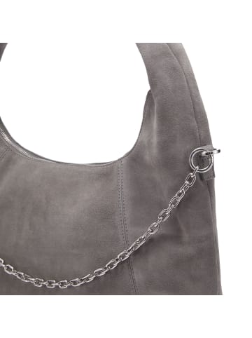 Les Visionnaires Jade Cozy Chain Schultertasche Leder 38 cm in dimgrey