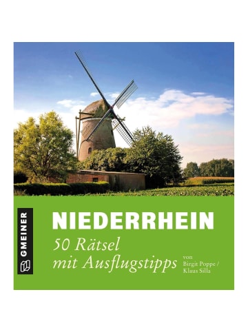Gmeiner-Verlag Gesellschaftsspiel Niederrhein - 50 Rätsel mit Ausflugstipps in Bunt
