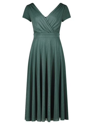 Vera Mont Cocktailkleid im Glitzer-Look in Dark Green/Grey