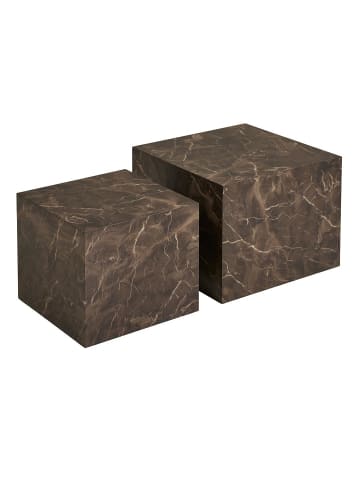 ebuy24 Couchtisch Nuuk Braun 50 x 50 cm