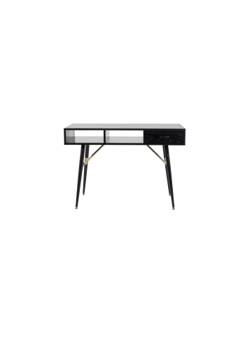 ebuy24 Schreibtisch GoldDesk Schwarz 110 x 60 cm