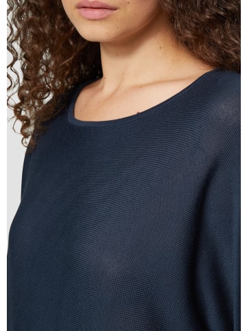 QS Strickpullover 3/4 Arm in Blau