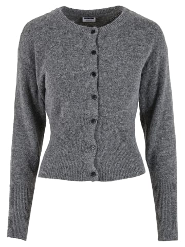 Noisy may Noisy may Gestrickte Strickjacke in medium grey melange