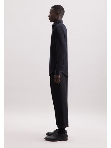 Seidensticker Jerseyhemd Slim in Schwarz