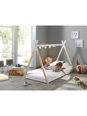 58 aufm Kessel TIPI Karyn 206x136x106 aus Massivholz in Weiß/Natur