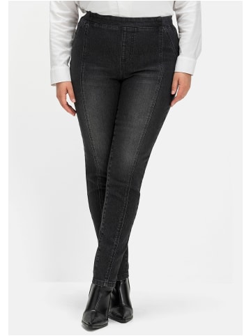 sheego Jeans in black Denim