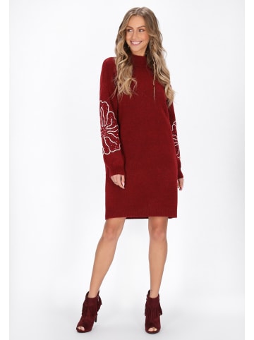 IZIA Women Dress in burgundy