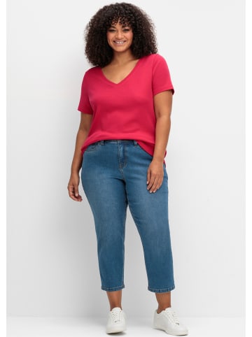 sheego T-Shirt in sorbet pink