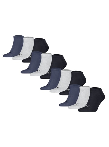 Puma Socken 12er Pack in Blau/Grau