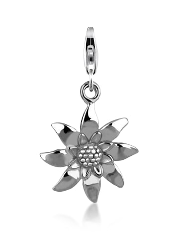 Nenalina Charm 925 Sterling Silber Edelweiss, Trachtenschmuck in Silber