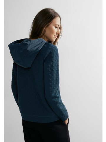 Cecil Sweatshirt mit Struktur in Blau