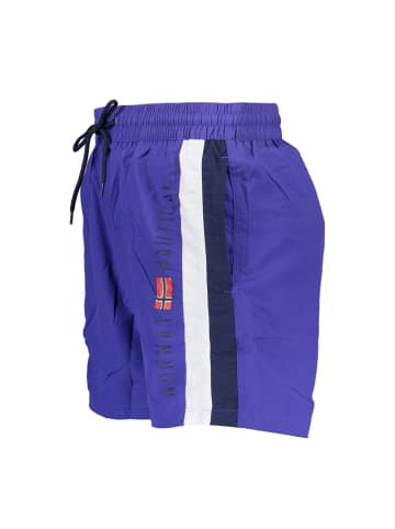 NORWAY 1963 Blaue Polyamid-Badeshorts