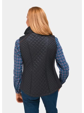 GOLDNER Kurzgröße:  Steppweste Sportive Weste mit vielen Details in marine