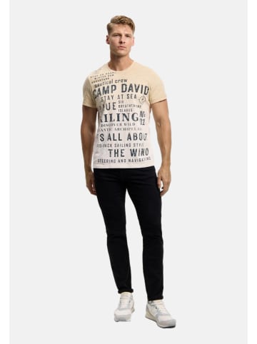 CAMP DAVID  T-Shirt 'Cabo Verde' in hellbraun