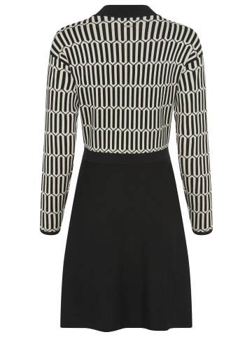 Laura Scott Strickkleid in schwarz-creme
