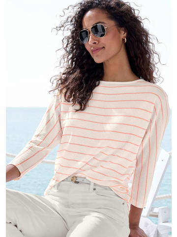 Vivance 3/4-Arm-Shirt in weiß, apricot