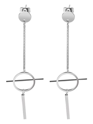 Adeliás Damen Ohrringe – Ohrstecker aus Edelstahl in silber