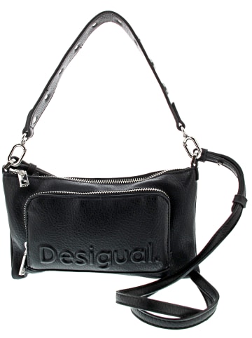 Desigual Half Logo FW24 Monica con Tasche Schwarz