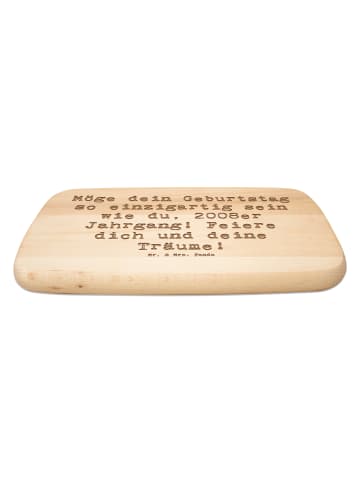 Mr. & Mrs. Panda Schneidebrett Holz Spruch 2008 Geburtstag Einzi... in Transparent