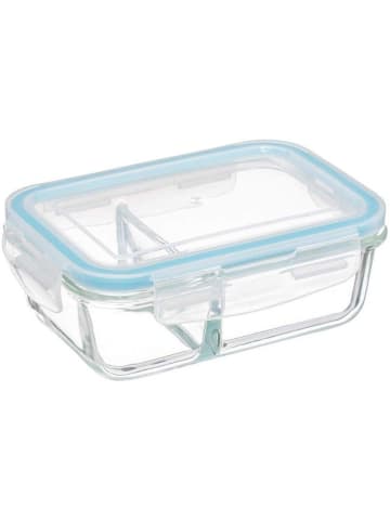 5five Simply Smart Lunchbox aus Glas mit 2 Fächern, 700 ml in Transparent, 18 x 13 x 7 cm