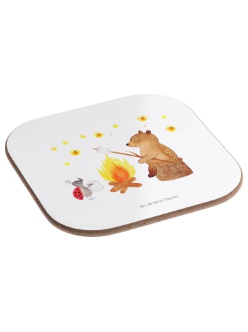 Mr. & Mrs. Panda Untersetzer für Gläser Bär & Marienkäfer Lagerf... in Weiß